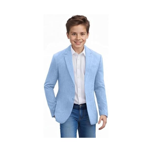 Boys Blazer Lightweight Sport Coat Formal Wedding Kids Jacket for Boy Summer Casual Jacket